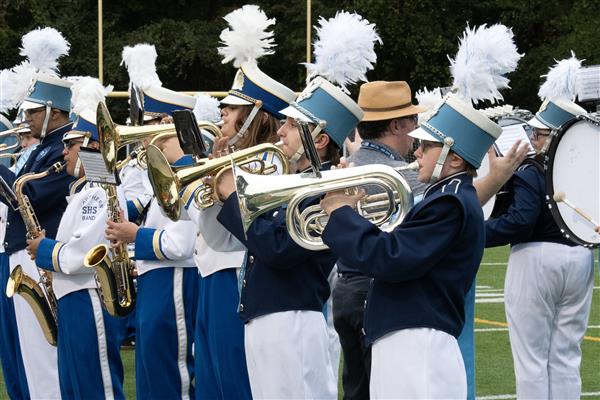 Southern High School Marching Band Performing
